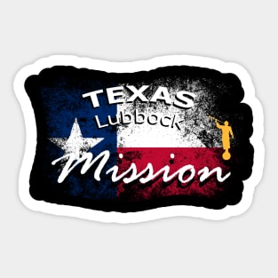 Texas Lubbock Mormon LDS Mission Missionary Gift Sticker